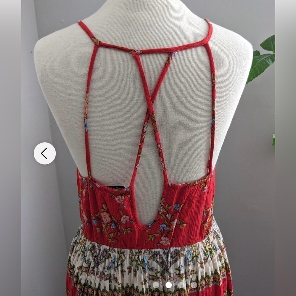 PATRONS OF PEACE Womens Maxi Dress Size S Flowy Beachy Boho Made in India - Picture 2 of 7
